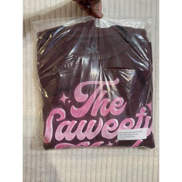 McDonald’s‎ X THE SAWEETIE MEAL TAWNY PORT S Crewneck Sweater Brand New Sealed - Picture 5 of 9